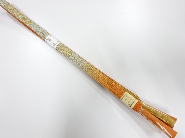 JAPANESE KIMONO / UNUSED KOREI HAND-TIED OBIJIME
